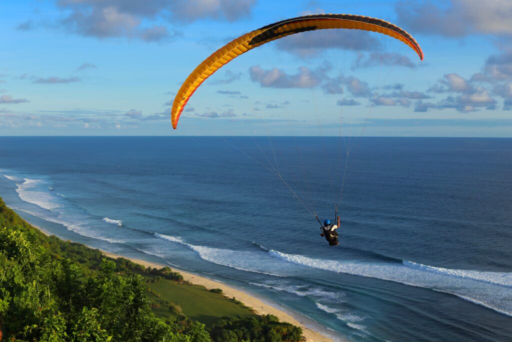 Paragliding Over Uluwatu Cliffs